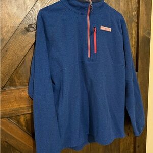 Vineyard Vines Men's Blue Zip-Up Sweater